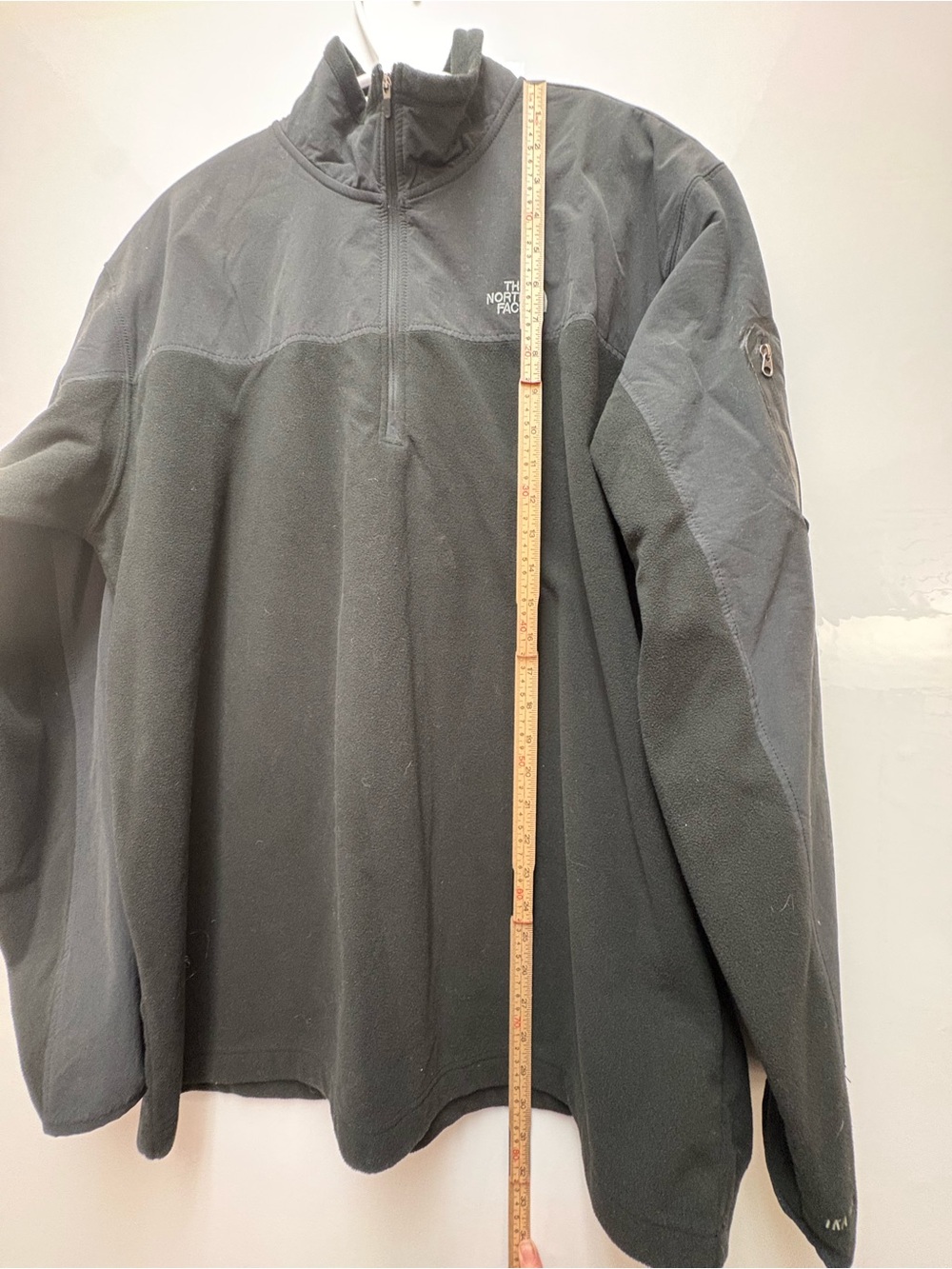 The North Face TKA 100 Glacier Black/Charcoal Half-Zip Pullover Jacket Mens XL - Picture 4 of 11
